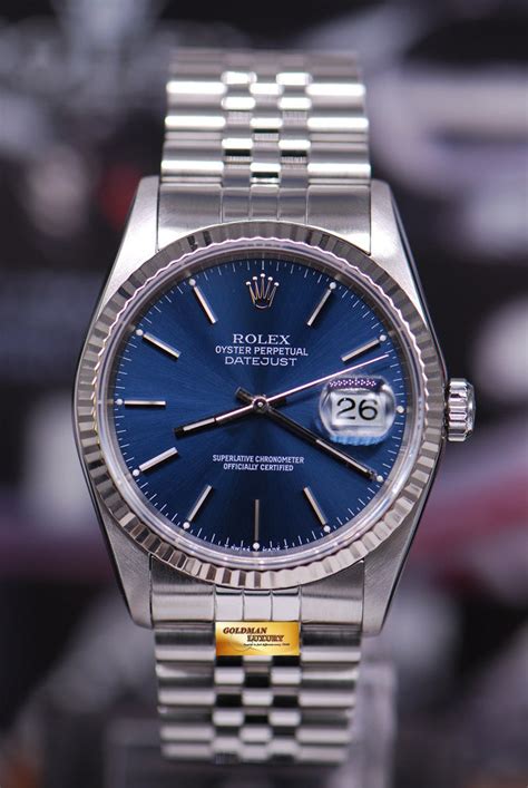 dial for rolex 16234 blu|rolex oyster steel dial.